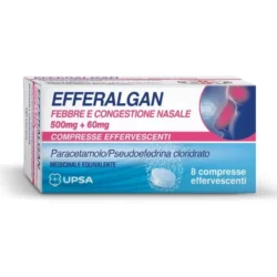 EFFERALGAN FEBBRE E CONGESTIONE NASALE 8 compresse eff 500 mg + 60mg