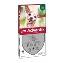 ADVANTIX SPOT ON soluz 4 pipette 0,4 ml 40 mg + 200 mg canifino a 4 Kg