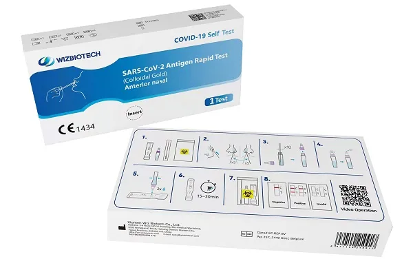 249595.webp TEST ANTIGENICO RAPIDO COVID-19 AUTODIAGNOSTICO DETERMINAZIONE QUALITATIVA ANTIGENI SARS-COV-2 IN TAMPONI NASALI MEDIANTE IMMUNOCROMATOGRAFIA - immagine 1